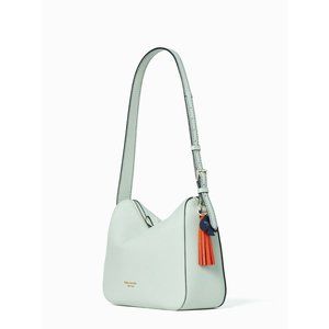 New Kate Spade Anyday Medium Shoulder Bag Pebble Leather Crystal Blue multi